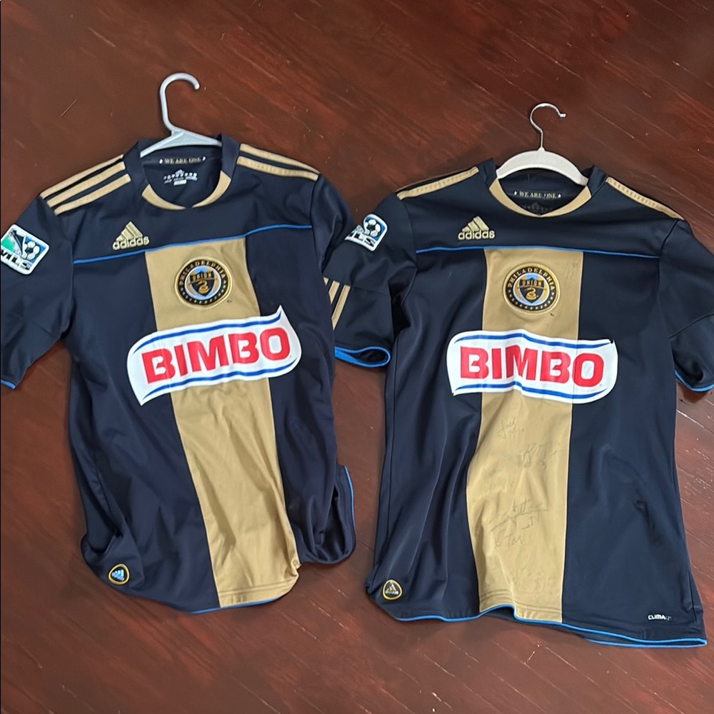 Adidas Black and Gold Union Jerseys